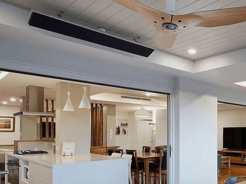 Ceiling fans, downlights and pendant lights on a renovated home in northern NSW