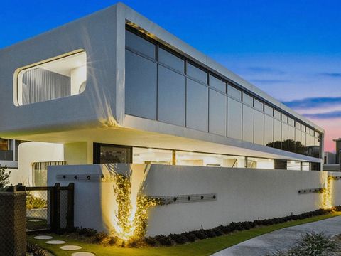 Garden uplights on a new home build in northern NSW